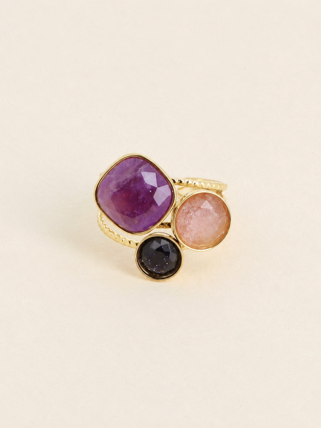 Alex 3 Gemstone Ring