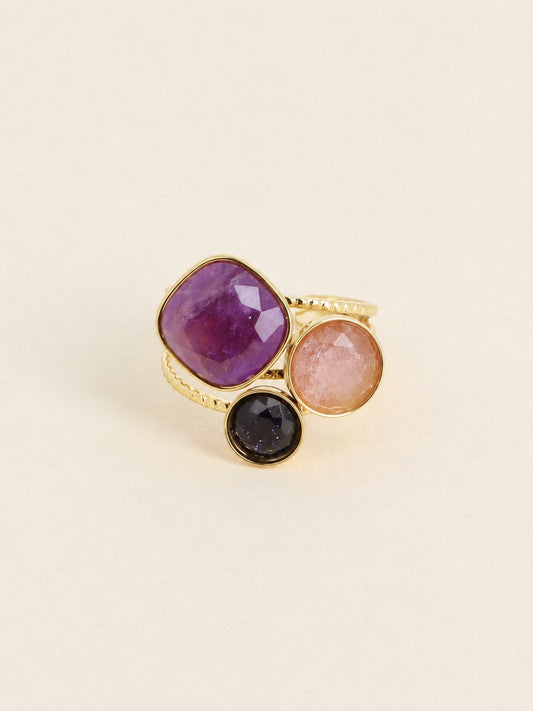 Alex 3 Gemstone Ring