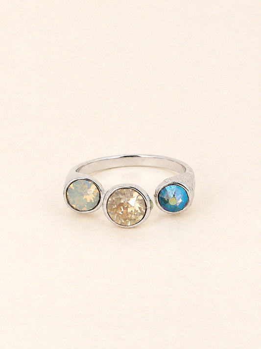Elvira 3 Swarovski Stones Ring