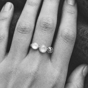 Elvira 3 Swarovski Stones Ring