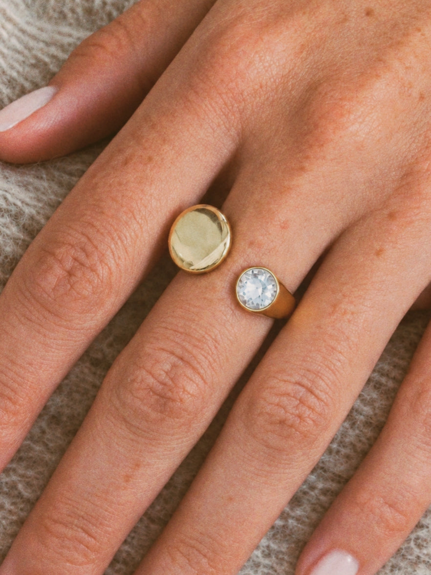 Manon Swarovski Ring White