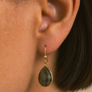 Labradorite Hook Earrings