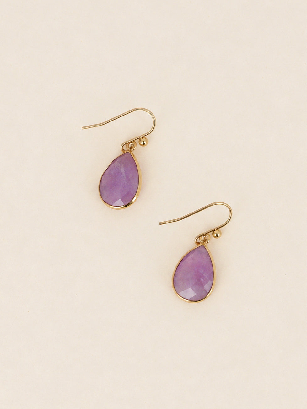 Amethyst Hook Earrings