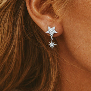 Gilly Star Earrings Silver