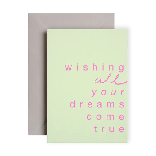 "All your dreams" card
