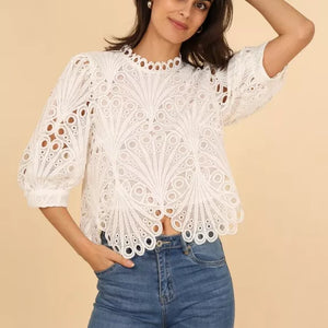 Daisy lace top