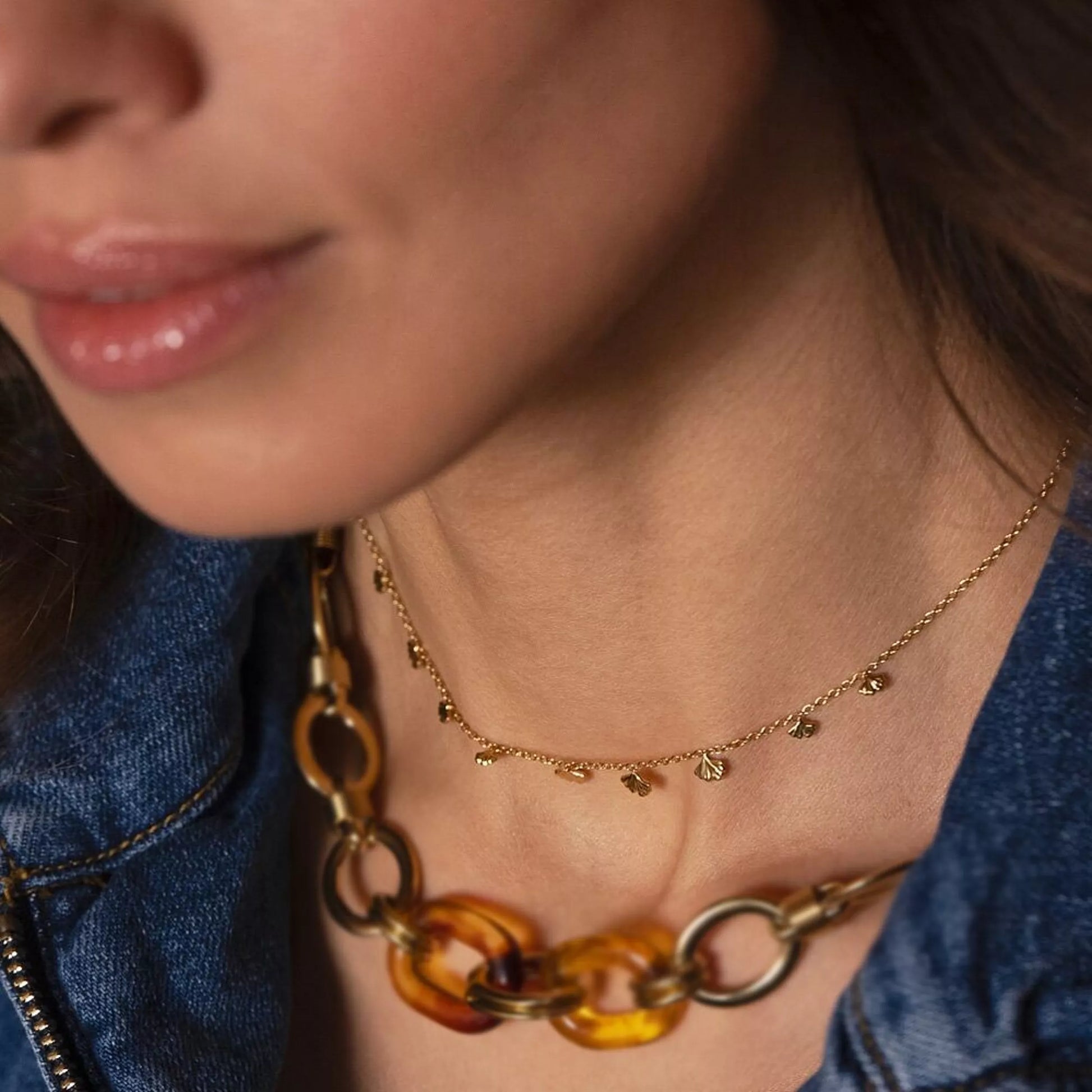 Fiona Waterproof Leaf Necklace