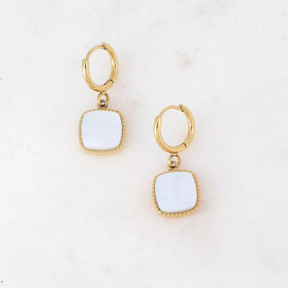 Zoe Onyx Hoops