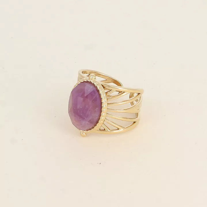 Unique Amethyst Ring