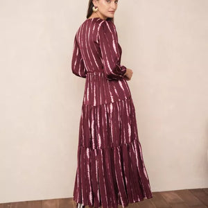 Ana Tie-Dye Print Wrap Dress