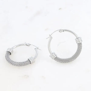 Mona Earrings in Silver