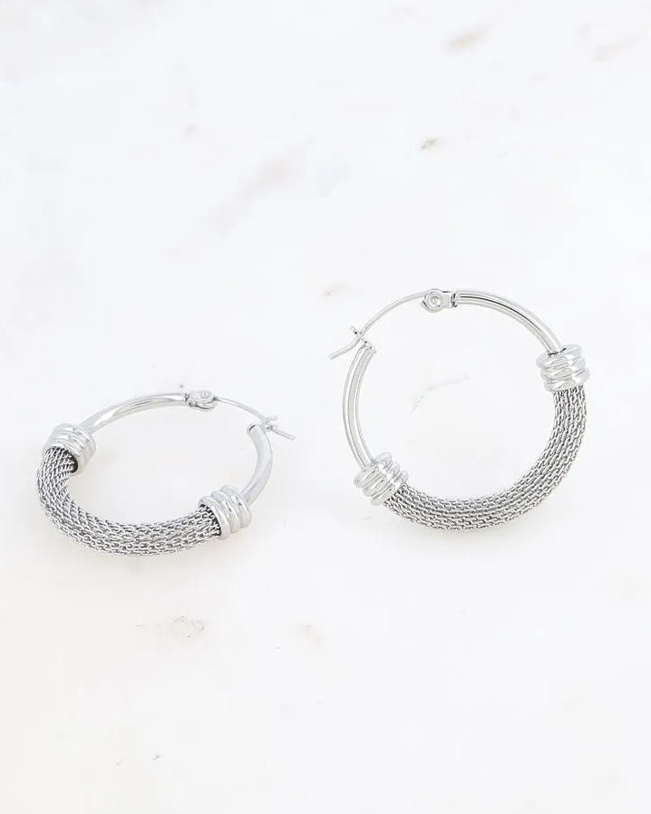 Mona Earrings in Silver