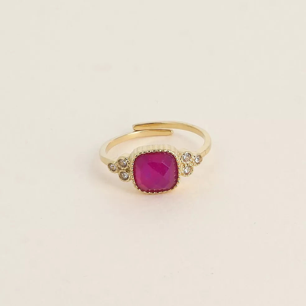 Emilie Pink Gemstone Ring