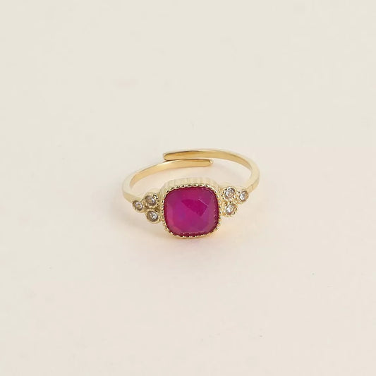 Emilie Pink Gemstone Ring