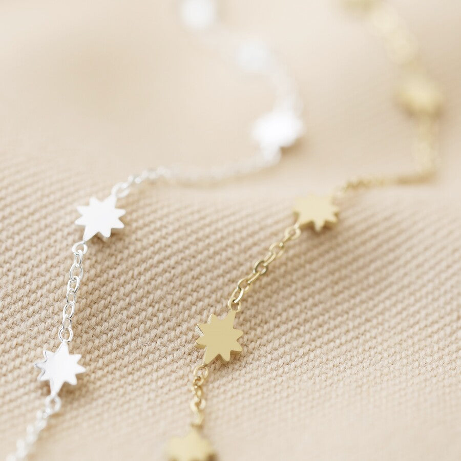 Gold Stainless Steel Starry Bracelet