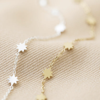 Gold Stainless Steel Starry Bracelet