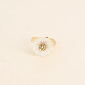 Linda Adjustable Floral Ring