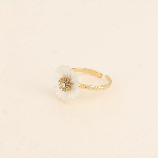 Linda Adjustable Floral Ring