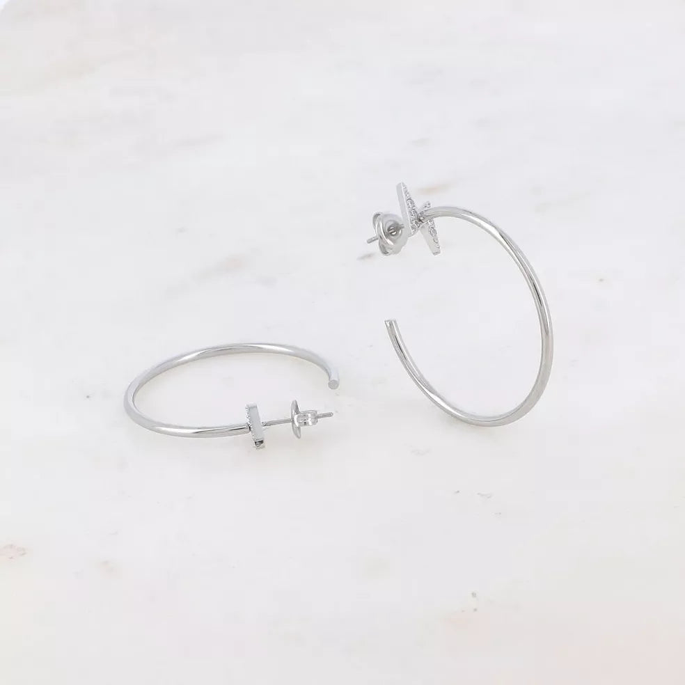 Large Star Hoops