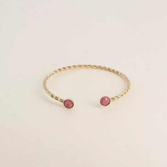 Rhodonite Adjustable Bangle