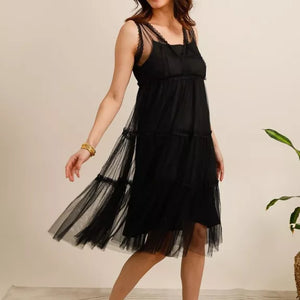 Tulle midi dress