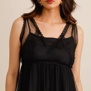Tulle midi dress