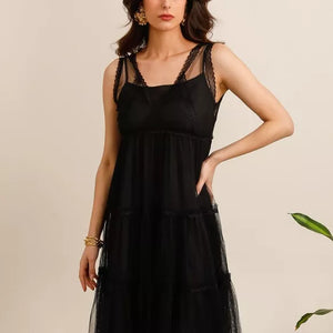 Tulle midi dress