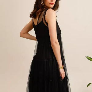 Tulle midi dress
