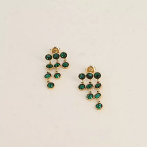 Rosalind "Rain" Earrings Green