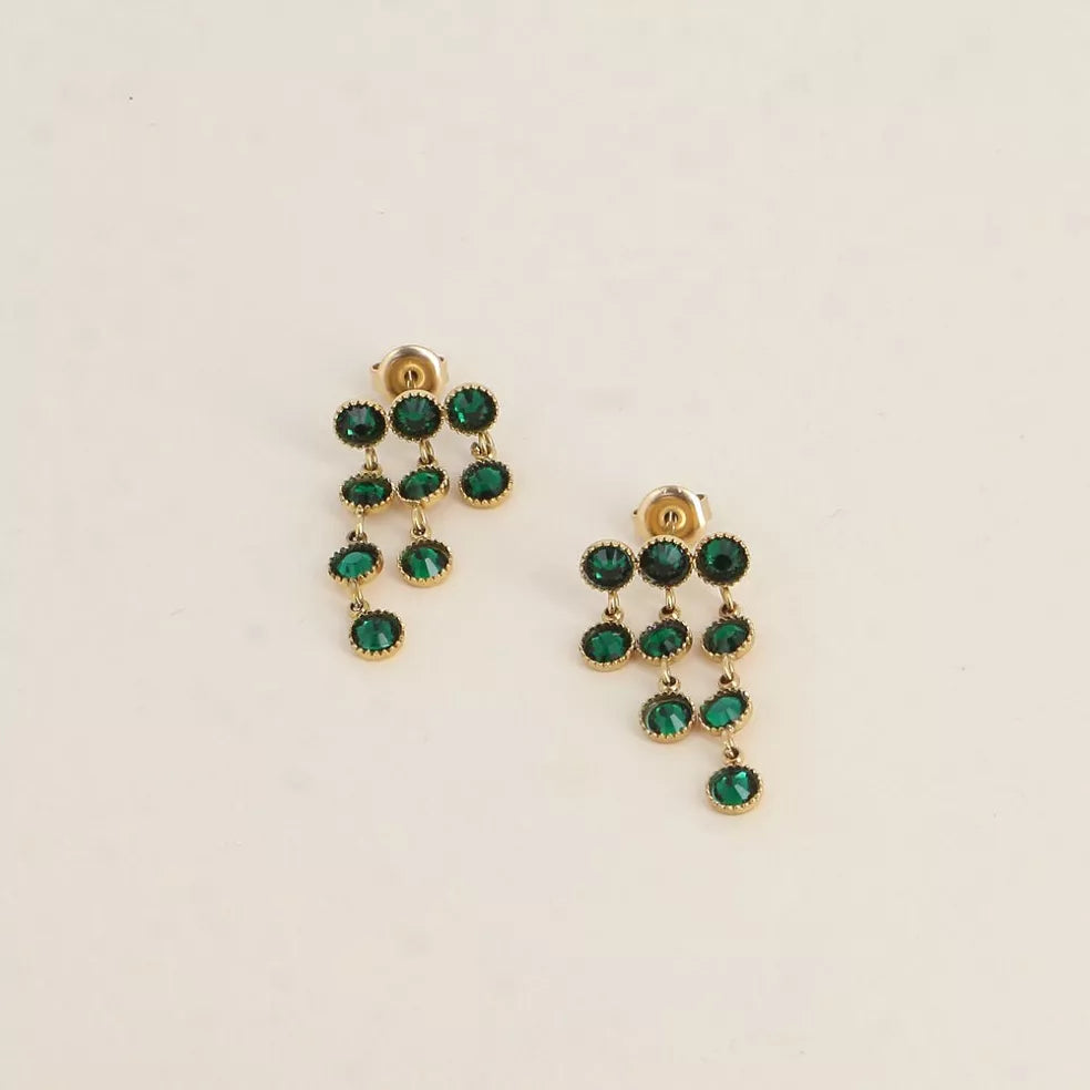 Rosalind "Rain" Earrings Green