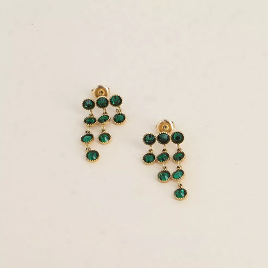 Rosalind "Rain" Earrings Green