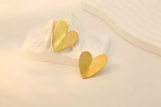 Honoria Asymmetrical Hearts Earrings