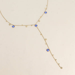 Lumira Necklace Swarovski Stones Blue