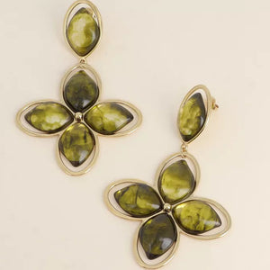 Statement Clover Earrings