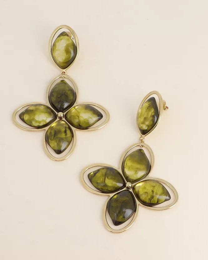 Statement Clover Earrings