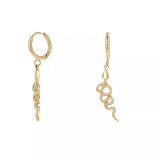 Delicate Snake Hoops