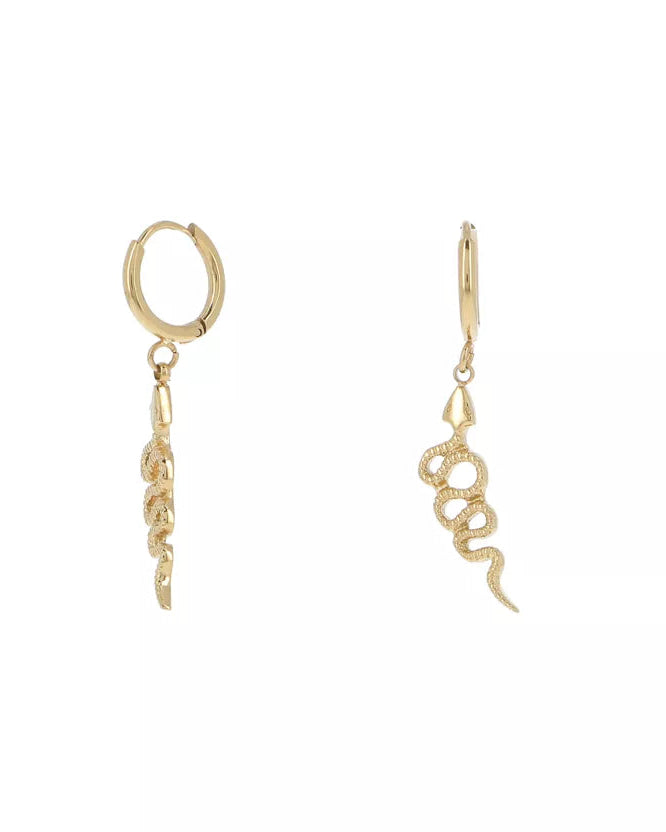 Delicate Snake Hoops