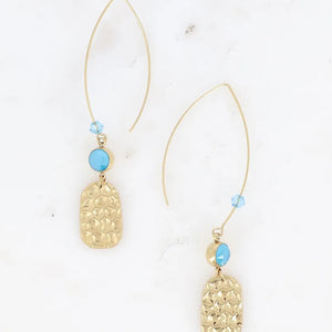 Lazur Swarovski Earrings in Gold