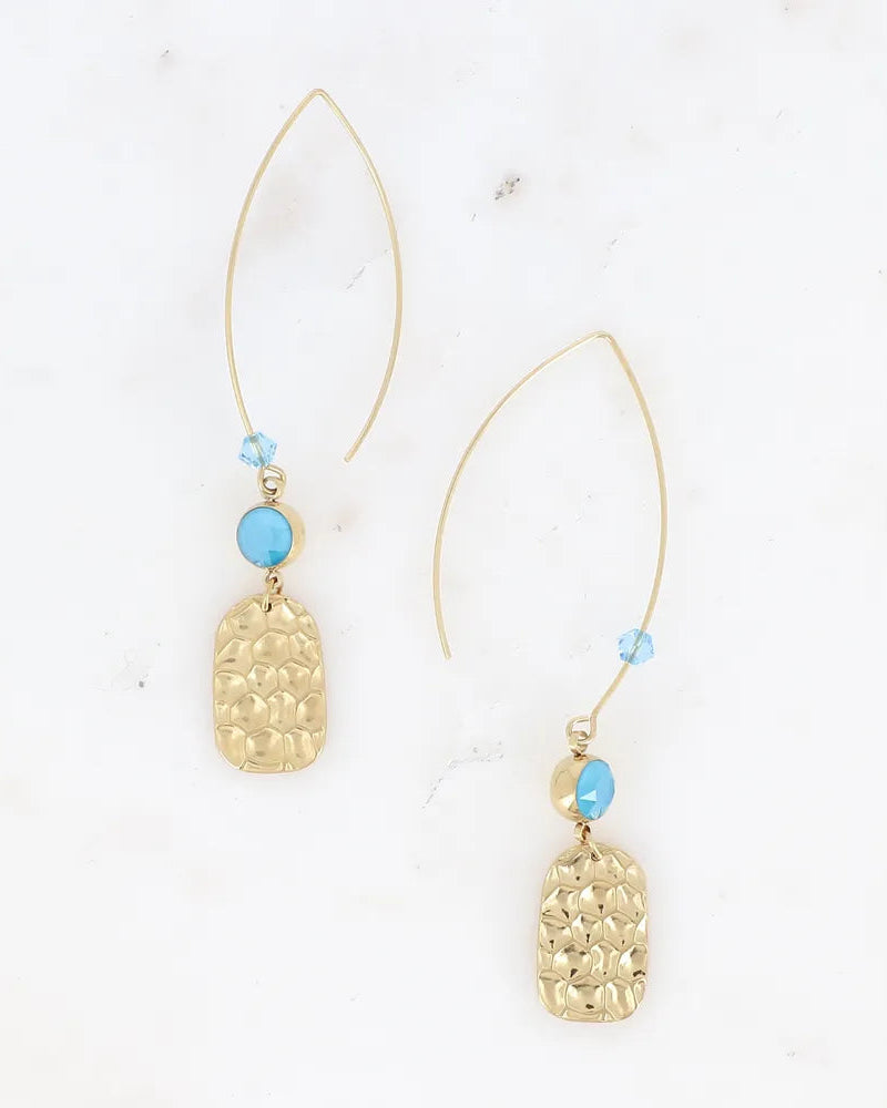 Lazur Swarovski Earrings in Gold