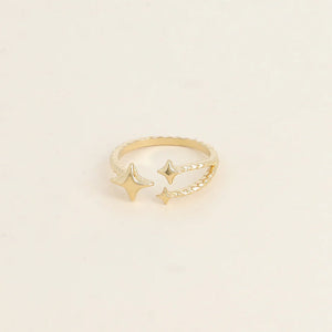 Ester Open Star Ring in Gold