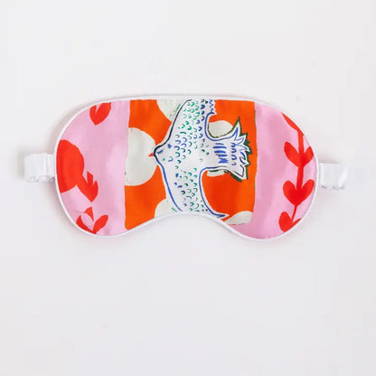 Silk Eye Mask "Bird in Frame"