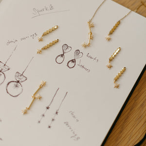 Moon Cycle Earrings / Sparkle Limited Collection