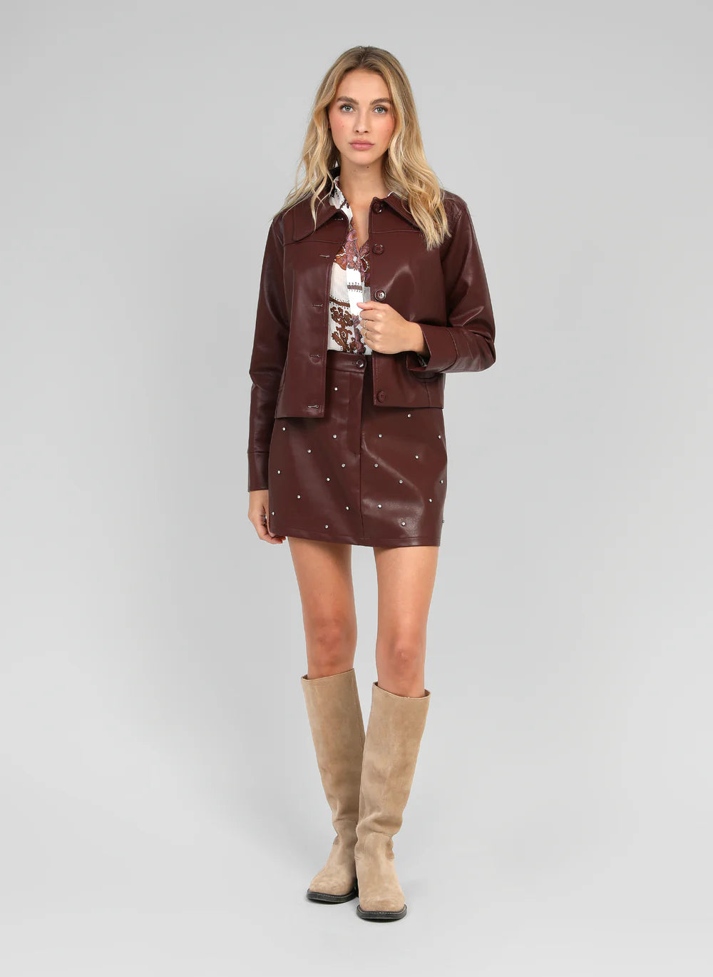 Jupe Courte Jutinia Wine