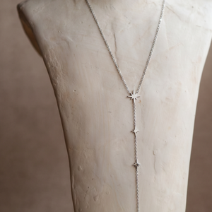Aubrey Stars Necklace in Silver