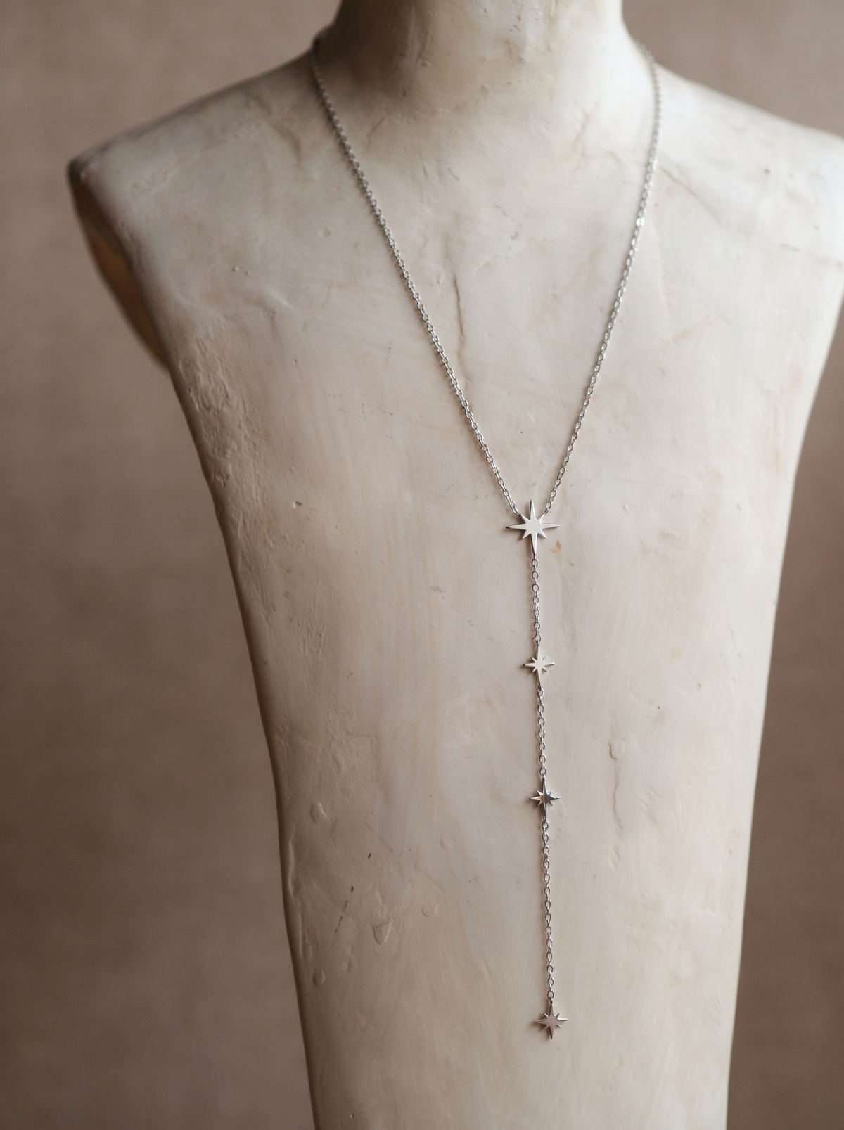Aubrey Stars Necklace in Silver