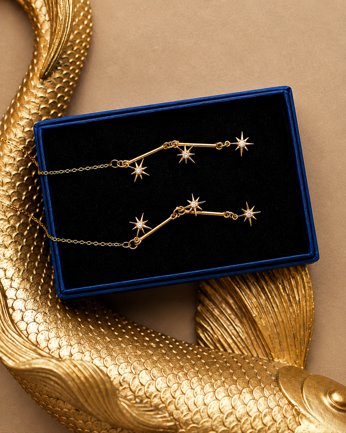 Linea Chain Earrings in Gold / Sparkle Limited Collection
