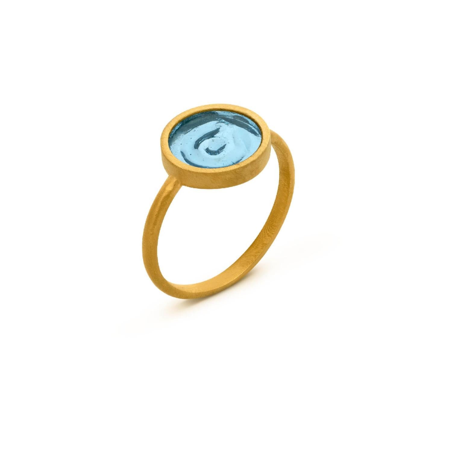 Golden Ring Gaudí Jewellery Casa Batlló Blue