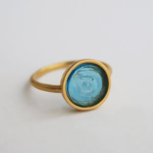 Golden Ring Gaudí Jewellery Casa Batlló Blue
