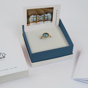 Golden Ring Gaudí Jewellery Casa Batlló Blue