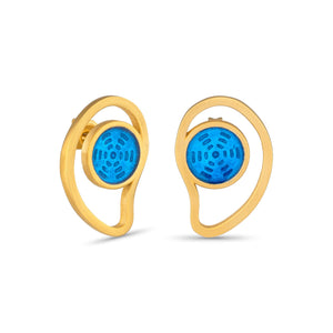 Golden Earrings Gaudí Jewellery Cibes